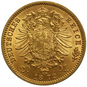 Germany - Prussia Wilhelm I - 20 marek 1872 C Frankfurt