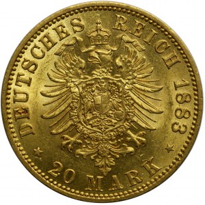 Niemcy - Prusy Wilhelm I - 20 marek 1883 A 