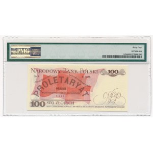 100 złotych 1975 -AA- PMG 64 - rzadka seria