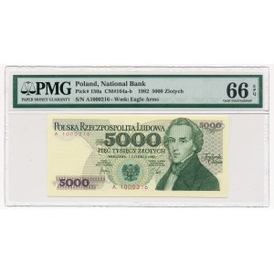 5.000 złotych 1982 -A- PMG 66 EPQ 