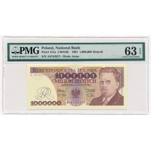 1 milion złotych 1991 -A- PMG 63 EPQ