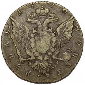 Rosja, Katarzyna II - Rubel 1770 СПБ/ЯЧ Petersburg
