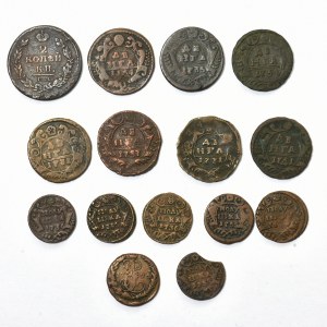 Russia - Lot of 18th century kopken - 15 pieces 