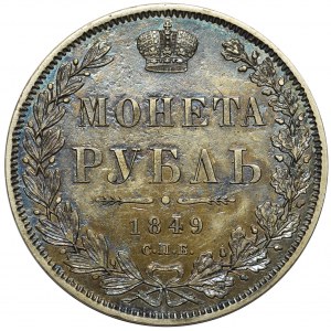 Rosja, Mikołaj I - Rubel 1849 ПА Petersburg