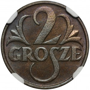 2 grosze 1930 - NGC MS67 BN - pokazowa sztuka