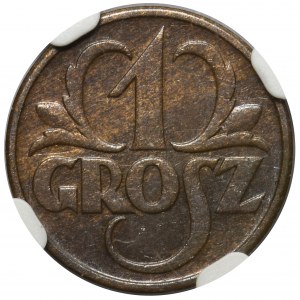 1 grosz 1933 - NGC MS62 BN