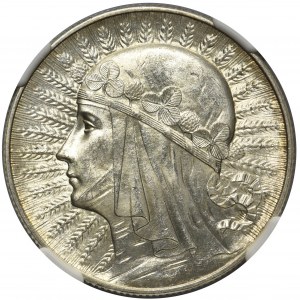 Głowa Kobiety 5 złotych 1933 - NGC MS63 