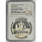 LUSTRZANKA - Solidarność 100.000 złotych 1990 - NGC PF65 ULTRA CAMEO