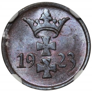 Wolne Miasto Gdańsk - 1 fenig 1923 - MS65 BN 