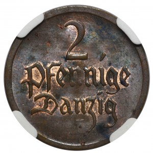 Wolne Miasto Gdańsk - 2 fenigi 1926 - NGC MS62 BN