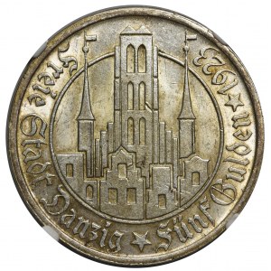 Wolne Miasto Gdańsk - 5 guldenów 1923 - NGC MS61