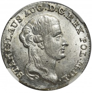 Poniatowski, Dwuzłotówka 1794 M.V. - 42 1/4 - NGC MS63