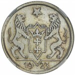 Wolne Miasto Gdańsk - 1 gulden 1923 NGC PF64 - stempel lustrzany 