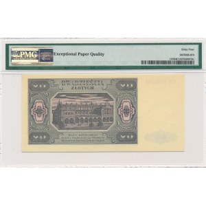 20 złotych 1948 -GE- PMG 64 EPQ - papier prążkowany