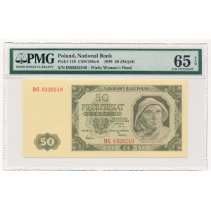 50 złotych 1948 -DR- PMG 65 EPQ