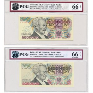 Parka - 2 miliony złotych 1992 i 1993 -A- PCG 66 EPQ