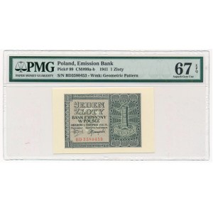 1 złoty 1941 -BD- PMG 67 EPQ