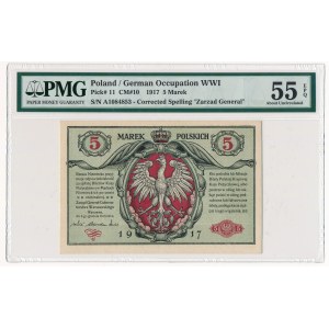 5 marek 1916 Generał Biletów -A- PMG 55 EPQ