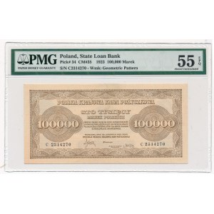 100.000 marek 1923 -C- PMG 55 EPQ