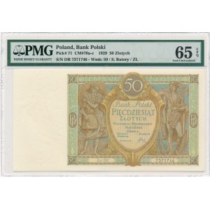 50 złotych 1929 Ser.DR. - PMG 65 EPQ