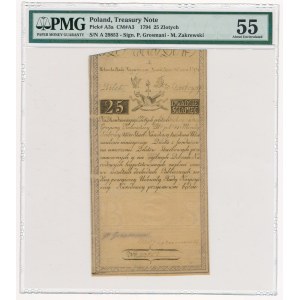 25 złotych 1794 -A- PMG 55
