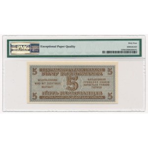 Ukraine 5 karbovantsiv 1942 - PMG 64 EPQ