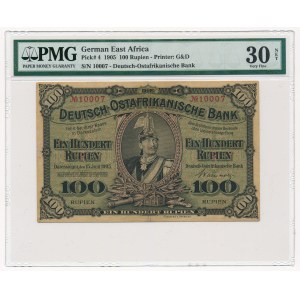 Niemcy Wschodnia Afryka - 100 rupii 1905 - PMG 30