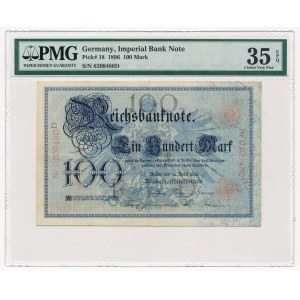 Niemcy - 100 marek 1896 - PMG 35 EPQ - piękny i rzadki