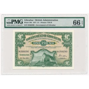 Gibraltar - 1 pound 1971 - PMG 66 EPQ