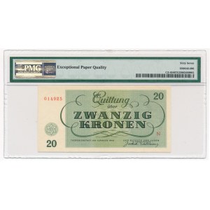 Czechosłowacja - Getto Terezin - 20 koron 1943 - PMG 67 EPQ