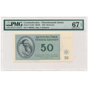 Czechoslovakia - Ghetto Theresienstadt - 50 kronen 1943 - PMG 67 EPQ