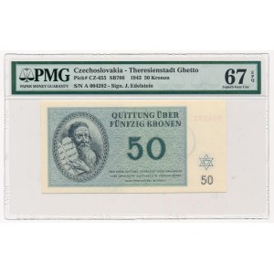 Czechosłowacja - Getto Terezin - 50 koron 1943 - PMG 67 EPQ