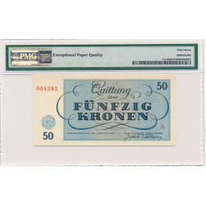 Czechosłowacja - Getto Terezin - 50 koron 1943 - PMG 67 EPQ