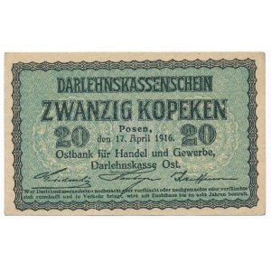 Poznań 20 kopiejek 1916 