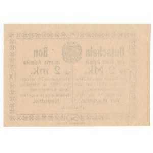 Rybnik - 2 marki 1921 bez numeratora - rzadki