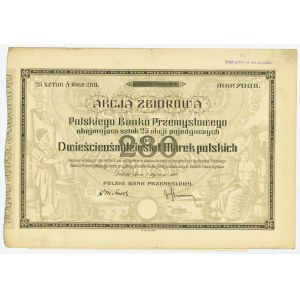 Polski Bank Przemysłowy 01.01.1921 - 25 x 280 marek - rzadsza