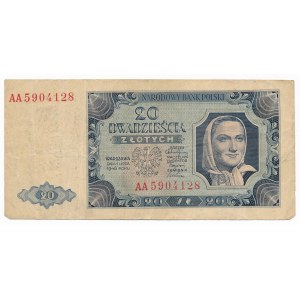 20 złotych 1948 -AA- 
