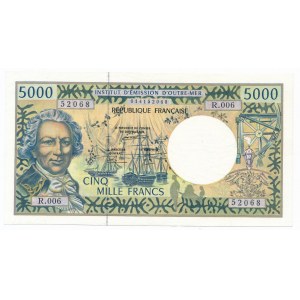 French polynesia - 5.000 francs 1996