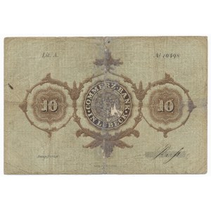 Niemcy, Lubeka - 10 talarów 1865