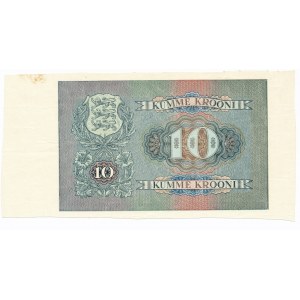 Estonia 10 kroonie - one sided print without serial number - interesting 