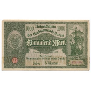 Danzig 1.000 mark 1923