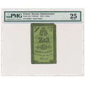 1 złoty 1831 Łubieński - PMG 25