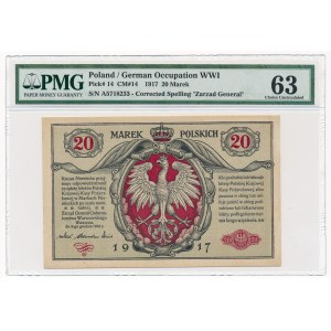 20 marek 1916 Generał -A- PMG 63
