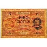 5 złotych 1924 II EM.A WZÓR - PMG 64