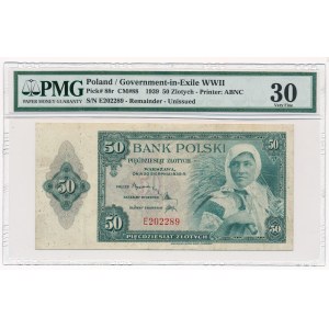 50 złotych 1939 seria -E- UNIKALNA SERIA - RZADKOŚĆ