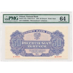 50 złotych 1944 ...owe -At- PMG 64 - wyśmienity