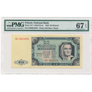20 złotych 1948 -HS- PMG 67 EPQ