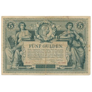 Austria - 5 guldenów 1881