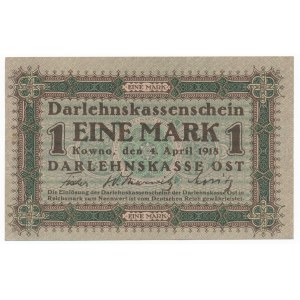 Kowno 1 marka 1918 -A- ładnie zachowany