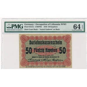 Poznań 50 kopiejek 1916 krótka klauzula (P2d) - PMG 64 EPQ